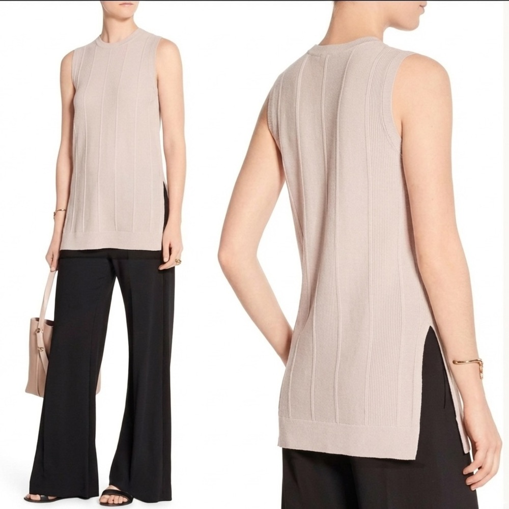 Theory Meenaly 100% Cashmere Sweater Vest